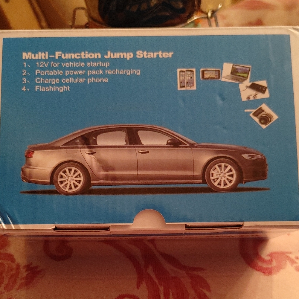 Multi-Function Jump Starter - Black & Red